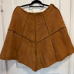 UGG Brown Suede Poncho